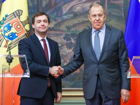 Встреча Нику Попеску с министром иностранных дел РФ Сергеем Лавровым