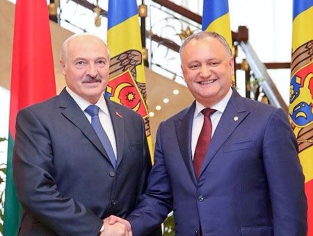 Президенты Беларуси и Молдовы Александр Лукашенко и Игорь Додон фото:www.presedinte.md