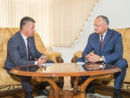 Встреча президента Игоря Додона и лидера Приднестровья Вадима Красносельского